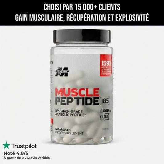 MuscleTech Peptide Dileucine 185 - 84 Capsules