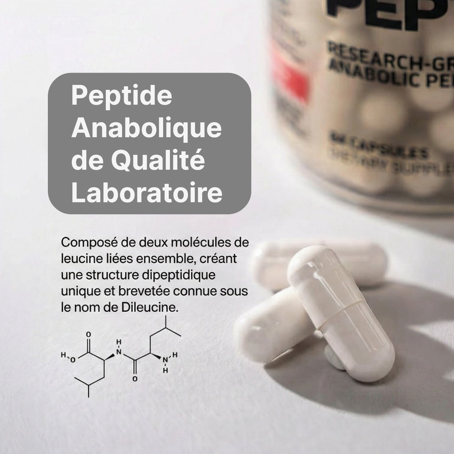 MuscleTech Leucine Peptide 185 - 84 Capsules